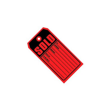 Box Packaging Sold Tag No 5 4-3/4L x 2-3/8W Red 1000/Pack G2525